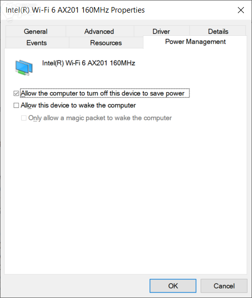 allow the computer to turn off this device allow the computer to turn off this device