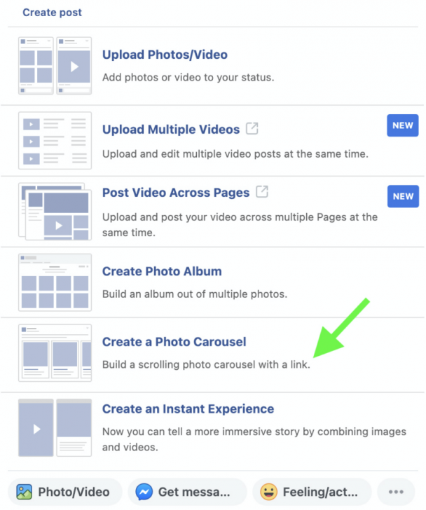 วิธีการสร้าง Carousel Post บน Facebook (How to create a Facebook Carousel Post ?)